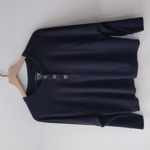 Anthropologie x Chaser Harrieta Henley Top Women's Small